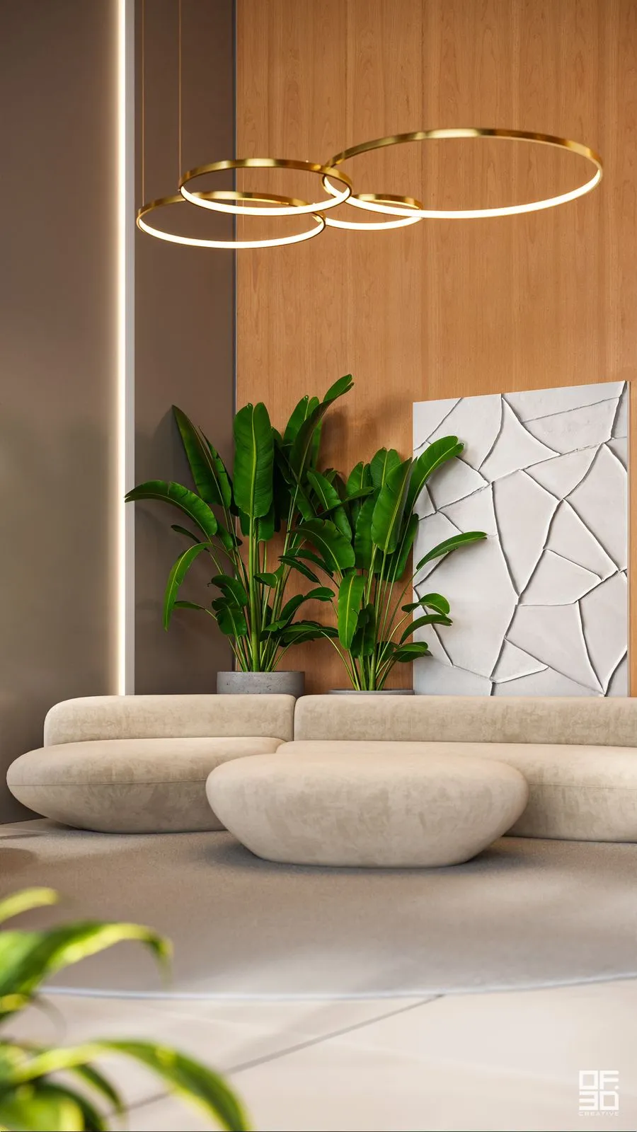 Hall de entrada de um empreendimento de luxo